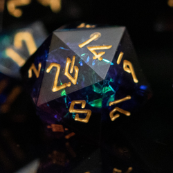 PRE-ORDER || Disenchanted Sharp-Edged Resin Dice Set