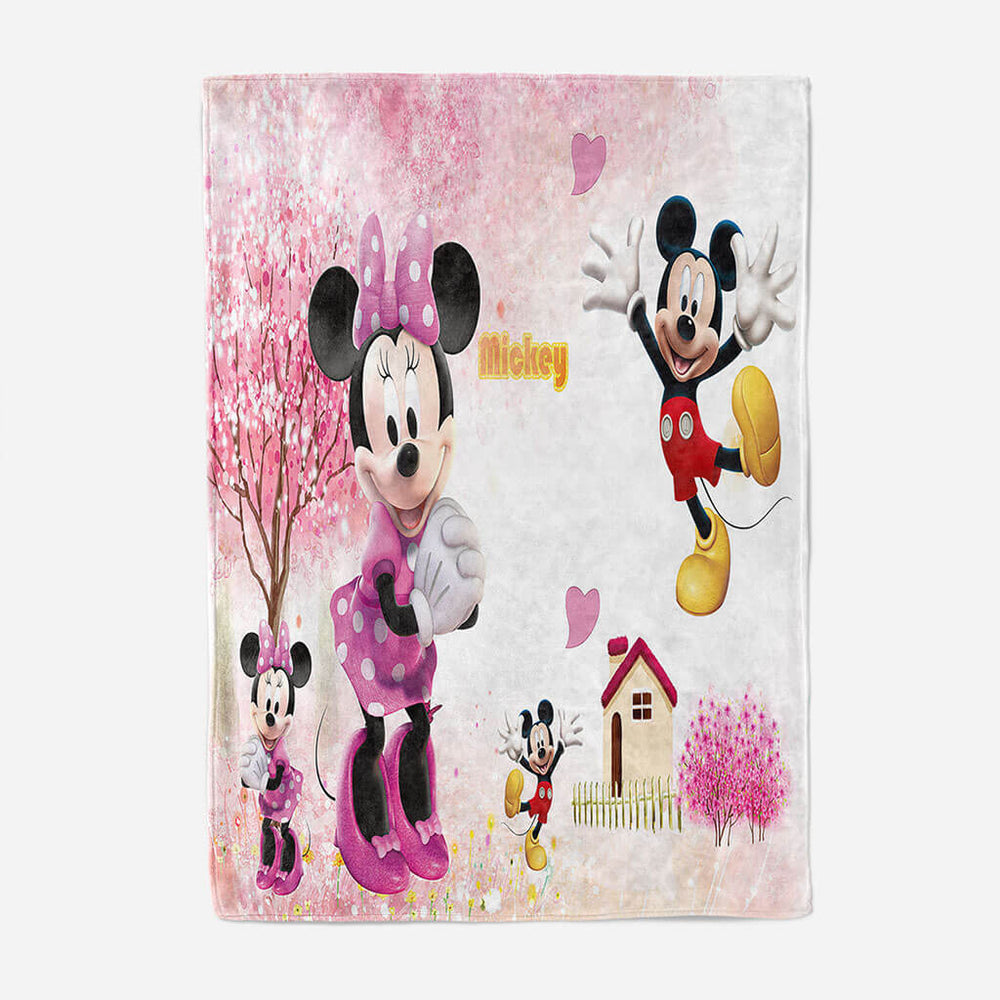 Disney Mickey Mouse Blanket Flannel Throw Room Decoration (Online Order Only)