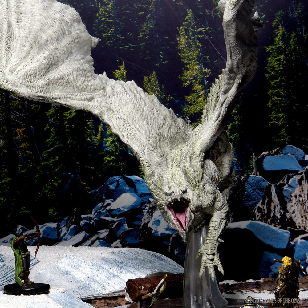 D&D: Icons of the Realms - Adult White Dragon Premium Figure (ONLINE ORDER ONLY)