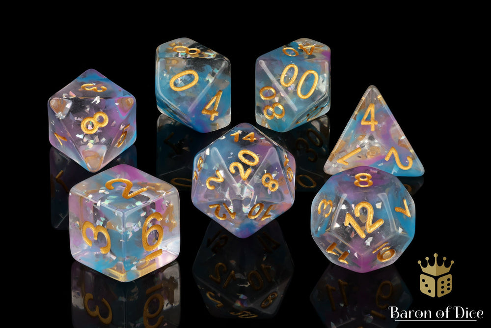 Amethyst RPG Dice - 7 Pieces (ONLINE ORDER ONLY)