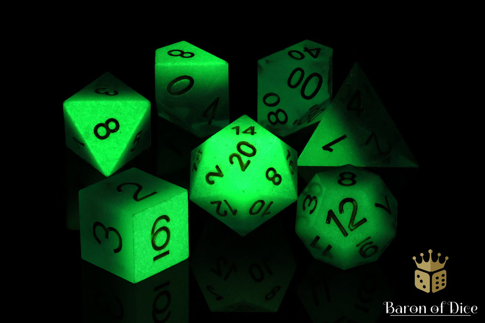 Blue Water Sharp Edge RPG Dice Set | 7 Pieces