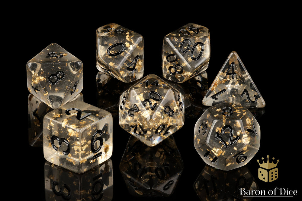 Fool's Gold RPG Dice Set - 7 Pieces (ONLINE ORDER ONLY)
