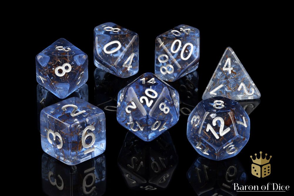 Sapphire RPG Dice Set - 7 Pieces (ONLINE ORDER ONLY)