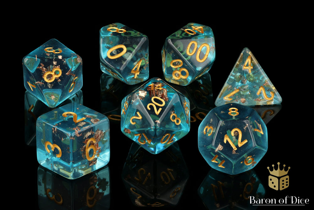 Turquoise RPG Dice Set - 7 Pieces (ONLINE ORDER ONLY)