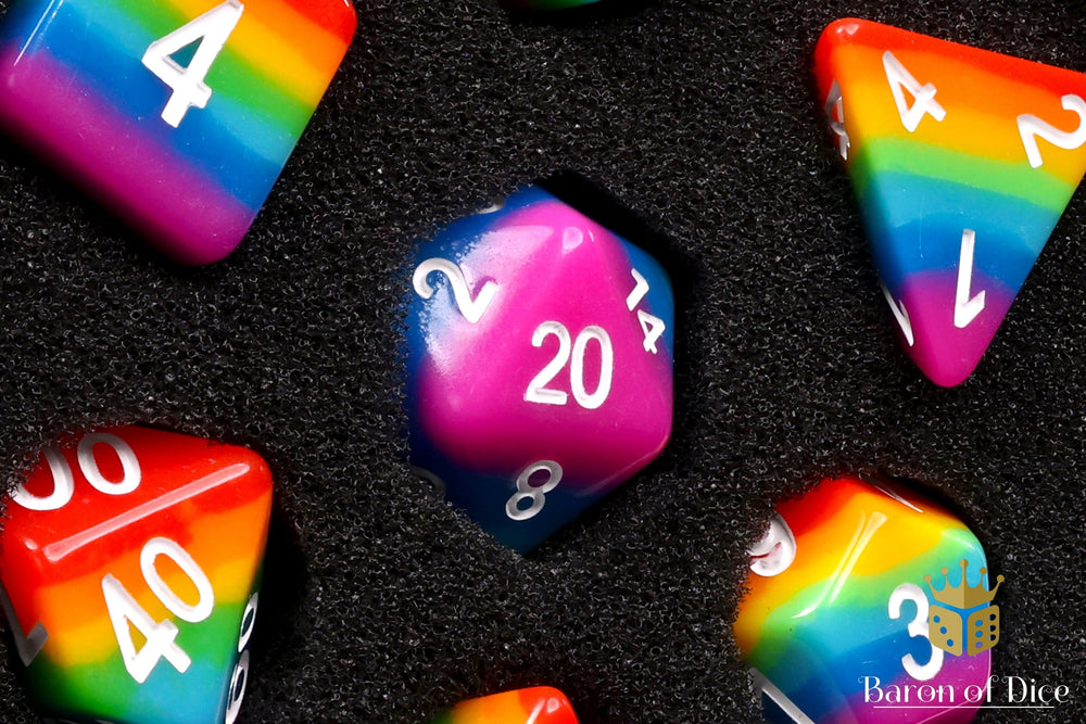 Pastel RPG Dice Set - 7 Pieces (ONLINE ORDER ONLY)