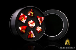 Carnage Sharp Edge RPG Dice Set - 7 Pieces (ONLINE ORDER ONLY)