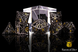 Pirate Skull Metal RPG Dice Set - 7 Pieces (ONLINE ORDER ONLY)