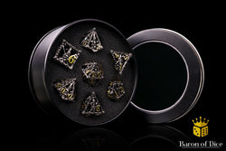 Pirate Skull Metal RPG Dice Set - 7 Pieces (ONLINE ORDER ONLY)