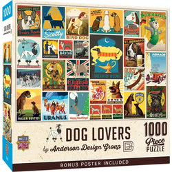 Dog Lovers by Anderson Design 1000 Piece Jigsaw Puzzle MasterPieces (ONLINE ORDER ONLY)