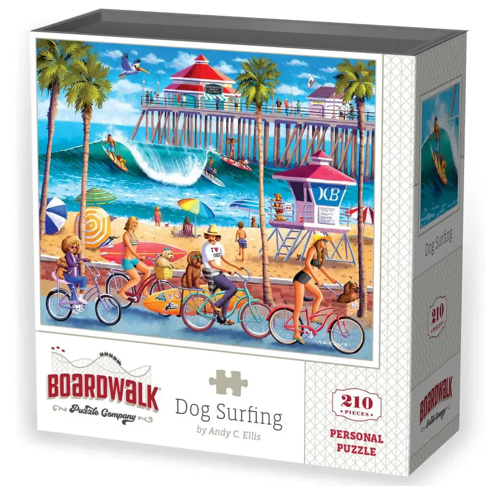 Dog Surfing 210 Piece Jigsaw Puzzle Boardwalk (ONLINE ORDER ONLY)