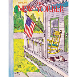 Dog on Porch The New Yorker 100 Piece Mini Jigsaw Puzzle NYPC (ONLINE ORDER ONLY)