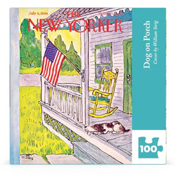Dog on Porch The New Yorker 100 Piece Mini Jigsaw Puzzle NYPC (ONLINE ORDER ONLY)