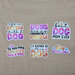 Fun Dog Quote Stickers (ONLINE ORDER ONLY)