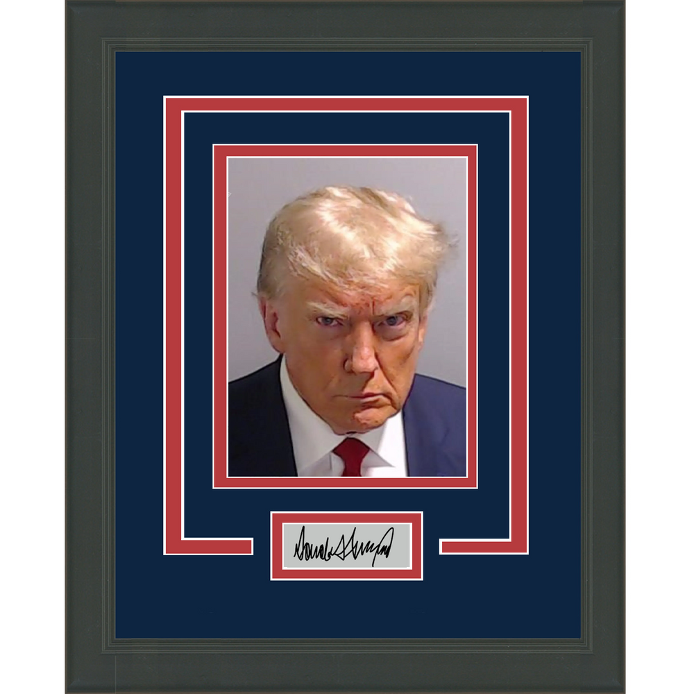 Framed Presidential Mugshot Facsimile Laser Engraved Signature Auto 11x14 Photo (ONLINE ORDER ONLY)