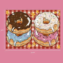 Donuts 99 Piece Mini Jigsaw Puzzle Puzzledly (ONLINE ORDER ONLY)