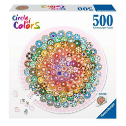 Donuts "Circle of Colors" 500 Piece Round Jigsaw Puzzle Ravensburger (ONLINE ORDER ONLY)