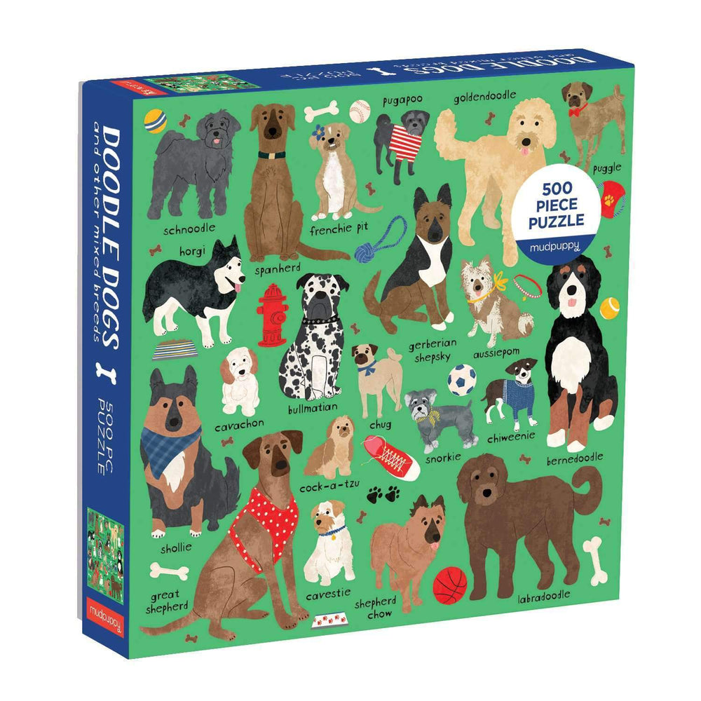 Doodle Dogs & Other Mixed Breeds 500 Piece Jigsaw Puzzle Mudpuppy (ONLINE ORDER ONLY)