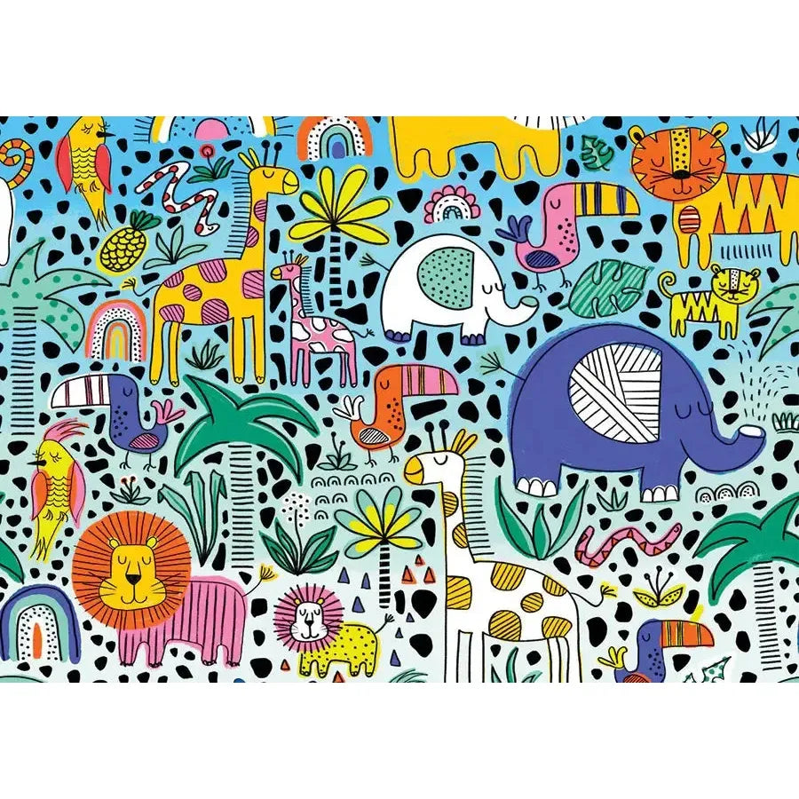 Doodle Safari 1000 Piece Jigsaw Puzzle Enjoy (ONLINE ORDER ONLY)
