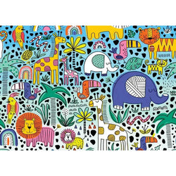 Doodle Safari 1000 Piece Jigsaw Puzzle Enjoy (ONLINE ORDER ONLY)