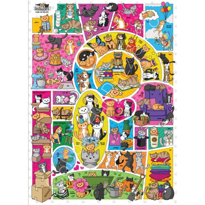 Doodlecats 1000 Piece Jigsaw Puzzle Cobble Hill (ONLINE ORDER ONLY)