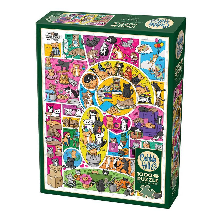 Doodlecats 1000 Piece Jigsaw Puzzle Cobble Hill (ONLINE ORDER ONLY)