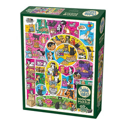 Doodlecats 1000 Piece Jigsaw Puzzle Cobble Hill (ONLINE ORDER ONLY)