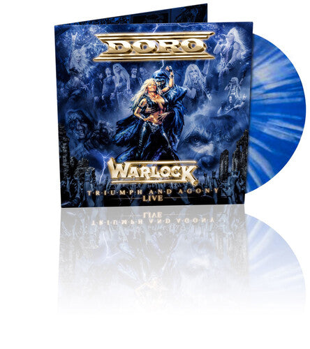 Warlock - Triumph & Agony Live (Marble Blue & White Vinyl) [Vinyl] (ONLINE ORDER ONLY)
