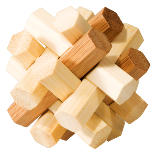 Double Knot 3D Bamboo Puzzle Fridolin (ONLINE ORDER ONLY)