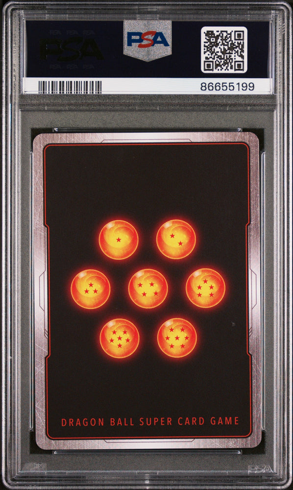 2023 DRAGON BALL SUPER 1 WILD RESURGENCE 12 SSB GOKU, GODLY TRNG #P-497 - PSA 10 (Online Order Only)