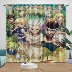 Dr Stone Hd Anime Curtains Blackout Window Drapes (Online Order Only)