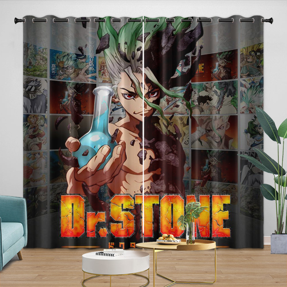 Dr Stone Hd Anime Curtains Blackout Window Drapes (Online Order Only)
