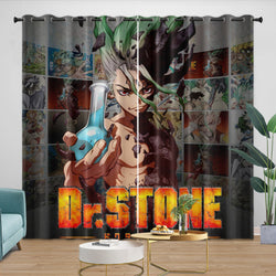 Dr Stone Hd Anime Curtains Blackout Window Drapes (Online Order Only)