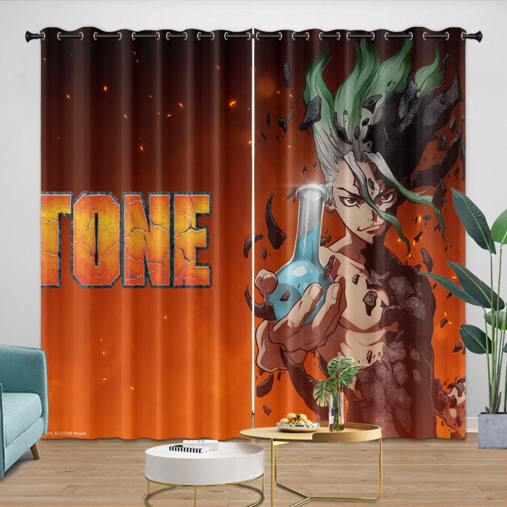 Dr Stone Hd Anime Curtains Blackout Window Drapes (Online Order Only)
