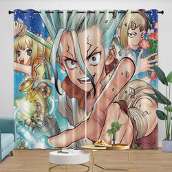 Dr Stone Hd Anime Curtains Blackout Window Drapes (Online Order Only)