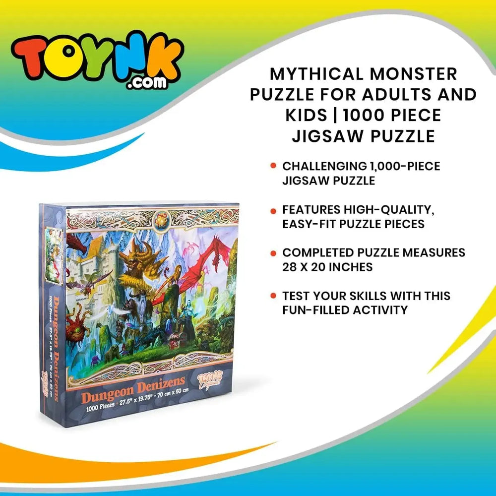 Dragon Denizens 1000 Piece Jigsaw Puzzle Toynk (ONLINE ORDER ONLY)