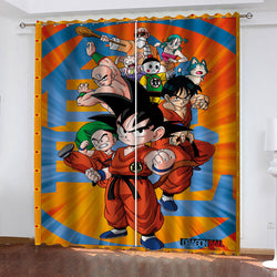 Dragon Ball Curtains Blackout Window Treatments Drapes for Room Decor (Online Order Only)
