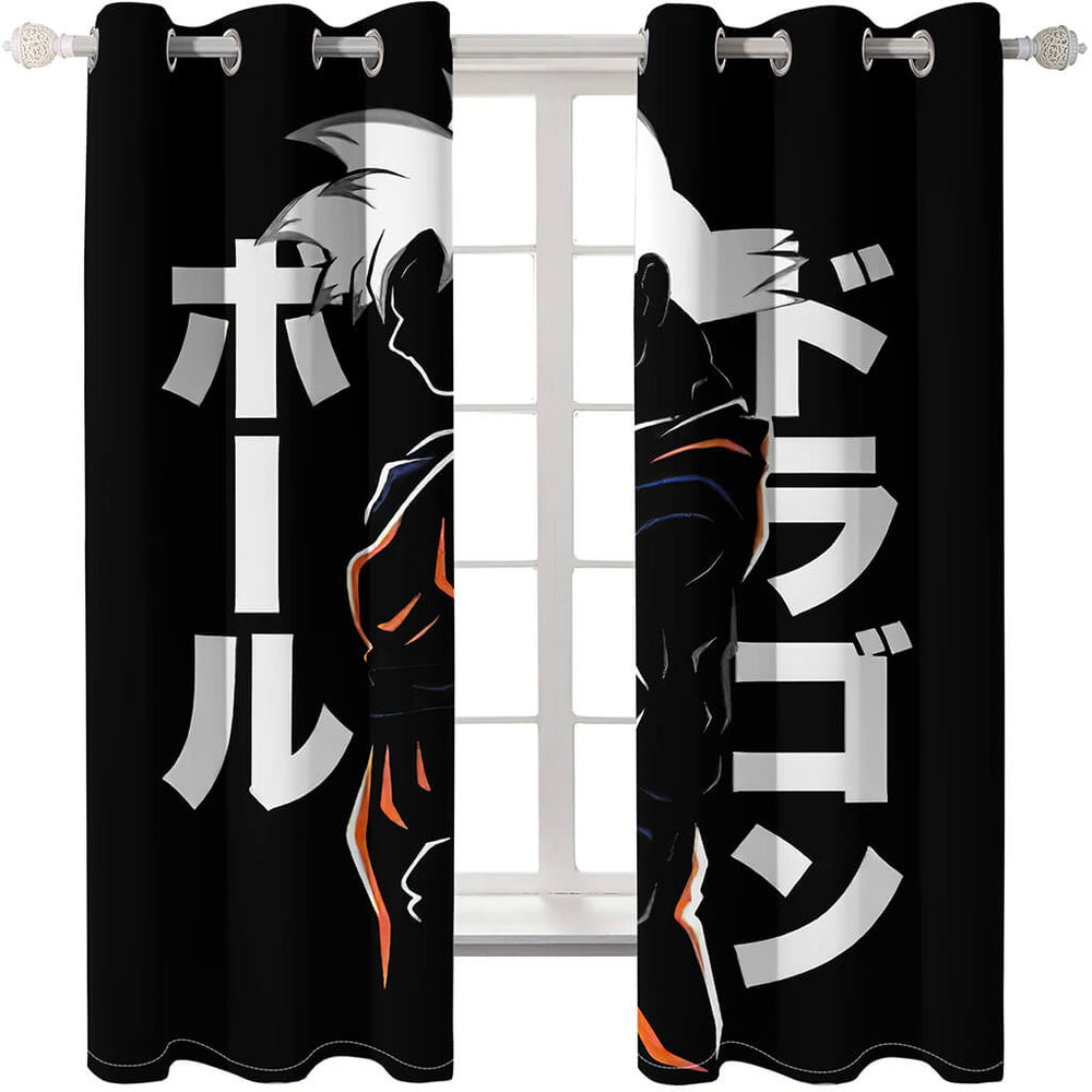 Dragon Ball Curtains Cosplay Blackout Window Treatments Drapes (Online Order Only)