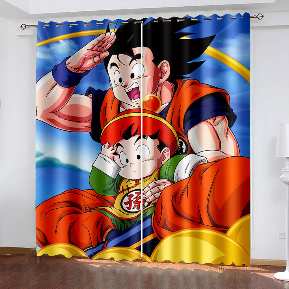 Dragon Ball Curtains Cosplay Blackout Window Treatments Drapes (Online Order Only)