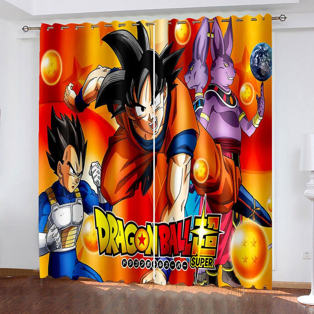 Dragon Ball Curtains Cosplay Blackout Window Treatments Drapes (Online Order Only)