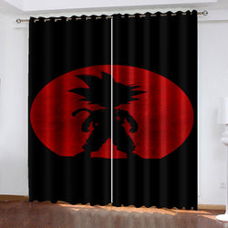 Dragon Ball Curtains Cosplay Blackout Window Treatments Drapes (Online Order Only)