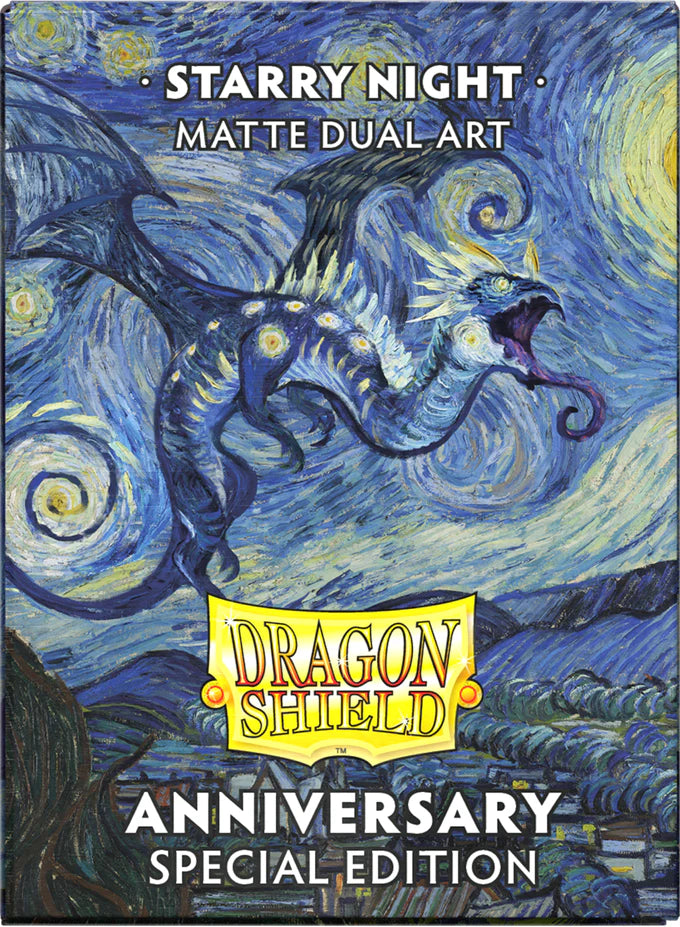Dragon Shields: (100) Matte Dual Art - Starry Night Anniversary