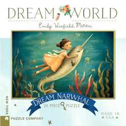 Dream Narwhal Dream World 20 Piece Mini Jigsaw Puzzle NYPC (ONLINE ORDER ONLY)