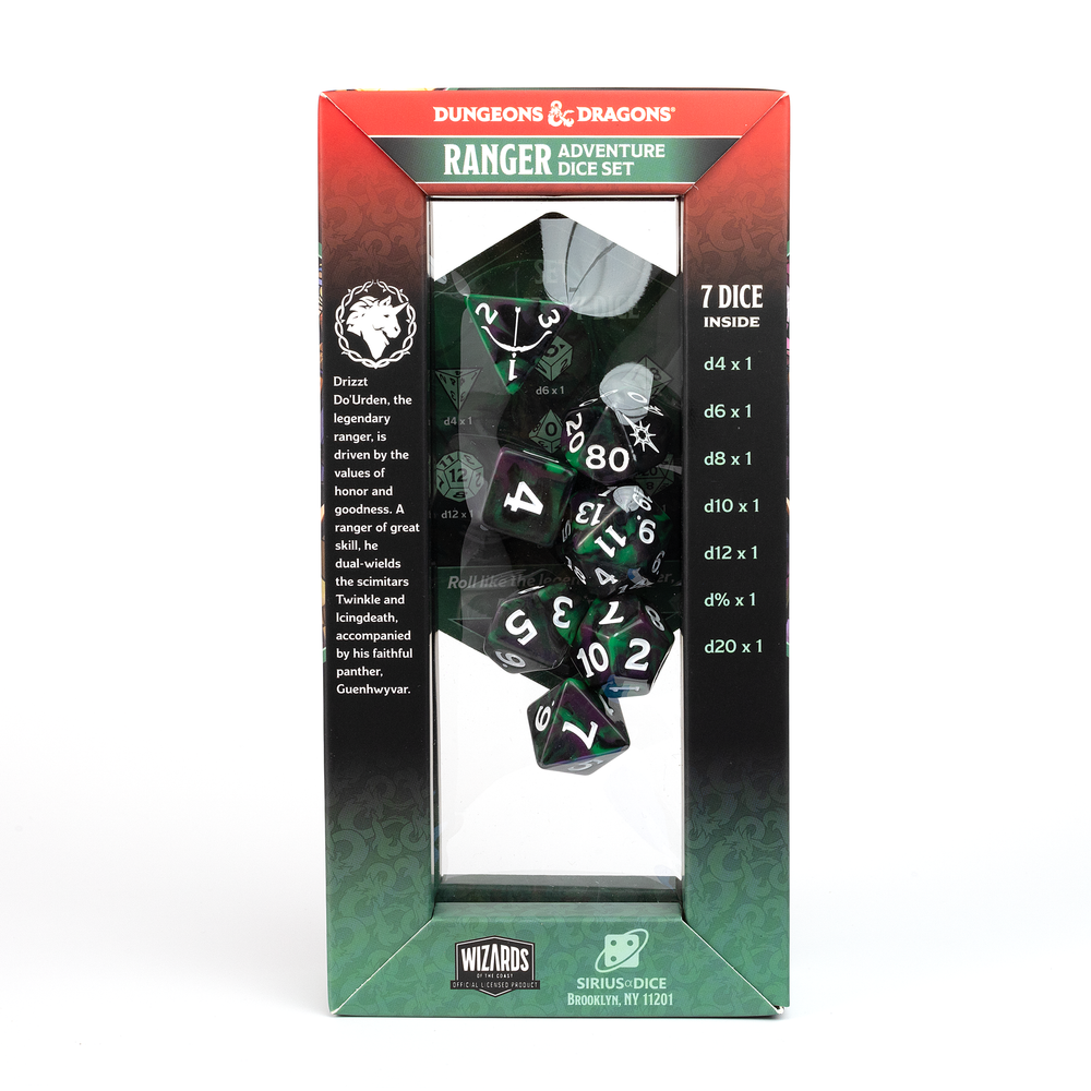 D&D Adventure Dice Set - Legend of Drizzt Edition | 16pc Collection