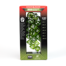 D&D Adventure Dice Set - Druid Edition | Green 15pc Collection