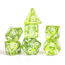 D&D Adventure Dice Set - Druid Edition | Green 15pc Collection