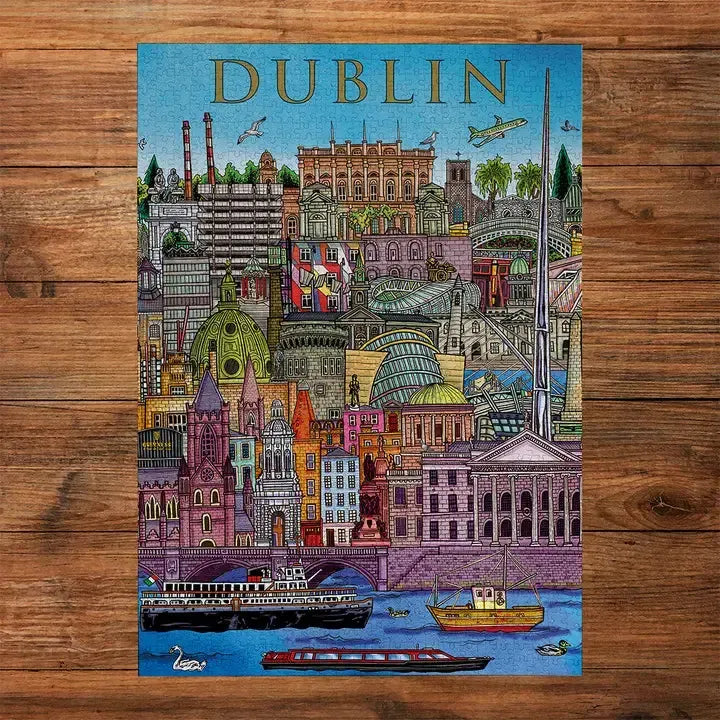Dublin Cityscape 500 Piece Jigsaw Puzzle Gibsons (ONLINE ORDER ONLY)