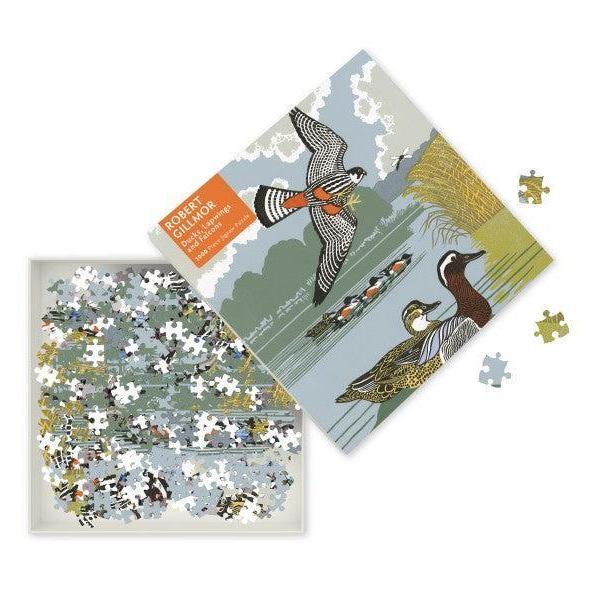 Ducks, Lapwings & Falcons by Robert Gillmor 1000 Piece Jigsaw Puzzle Flame Tree (ONLINE ORDER ONLY)