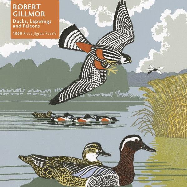 Ducks, Lapwings & Falcons by Robert Gillmor 1000 Piece Jigsaw Puzzle Flame Tree (ONLINE ORDER ONLY)