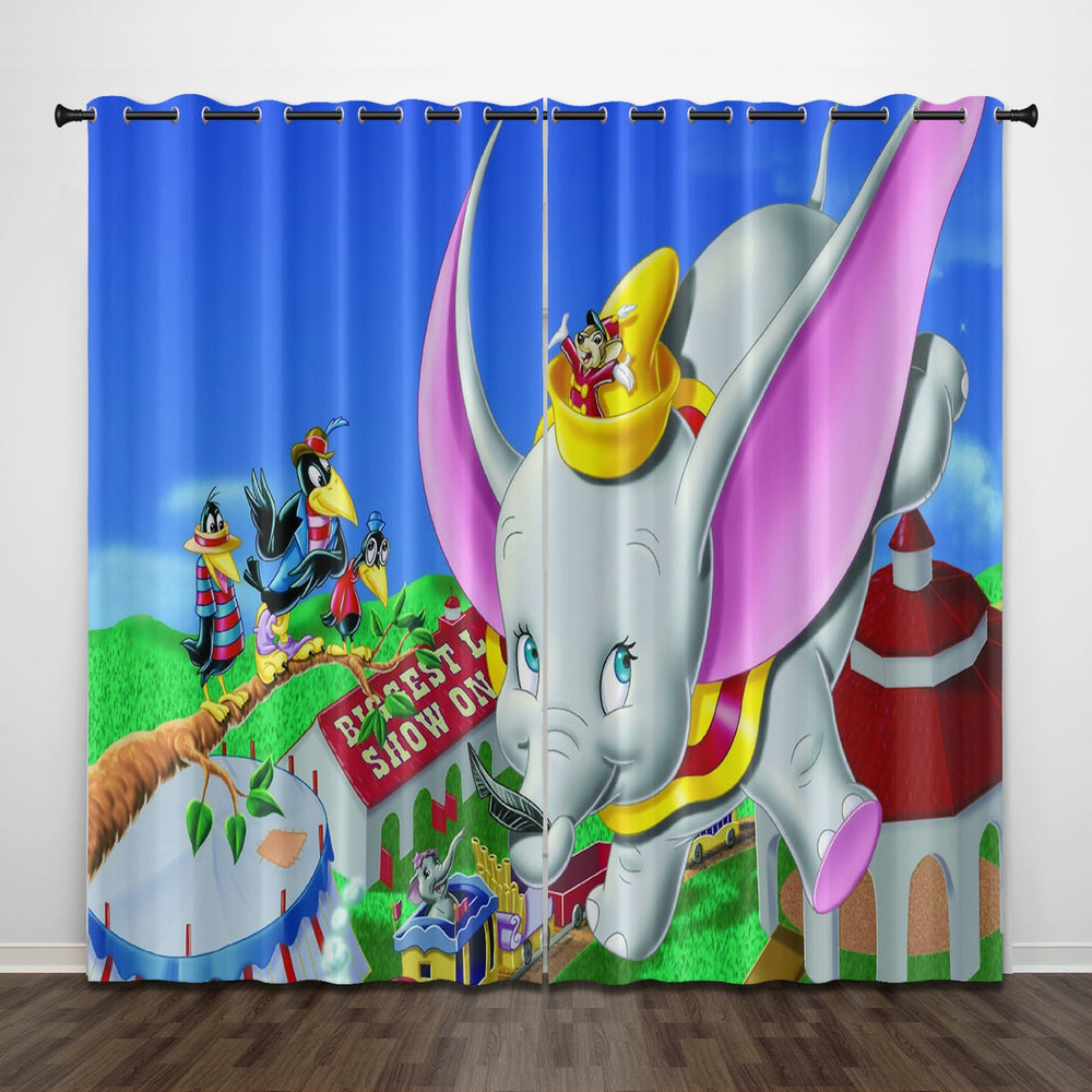 Dumbo Curtains Pattern Blackout Window Drapes (Online Order Only)