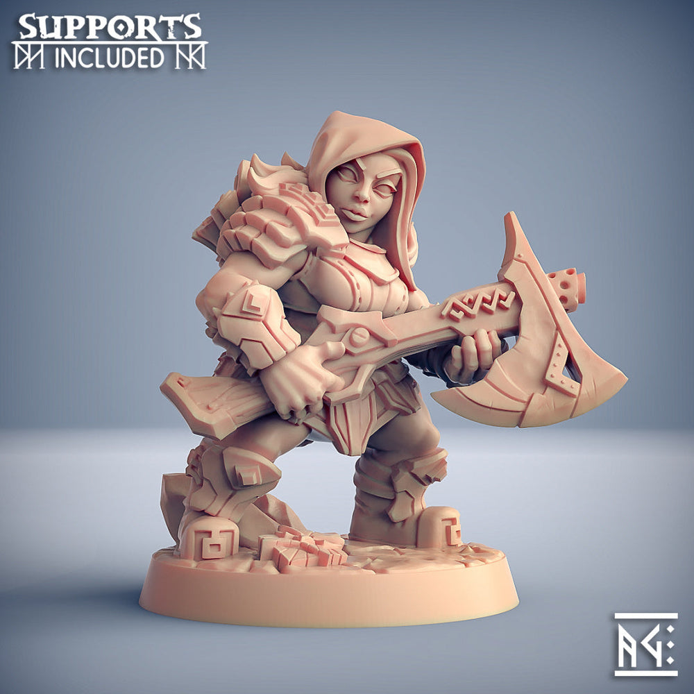 3D Printed Artisan Guild Dwarven Oathbreaker Dwarven Oathbreakers 28mm 32mm (Online Only)